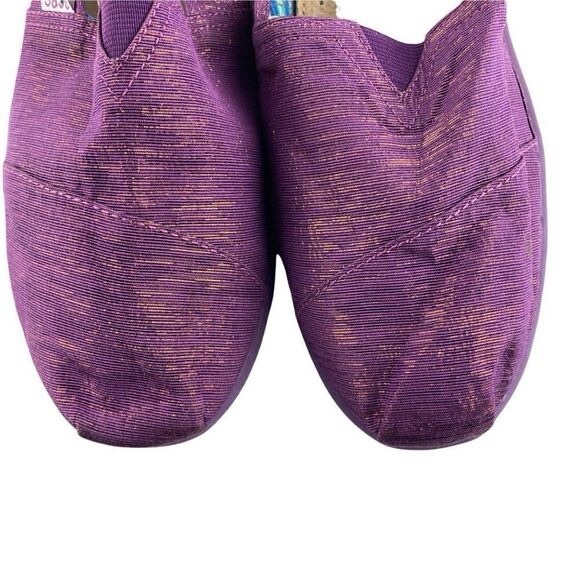 BOBS BY Skechers Womens Purple Shimmery Sparkling Lightweight Flats US Youth 6 - Picture 5 of 10